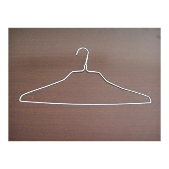 500 Wire Hangers 18 Inch - White Clothes Hangers, Standard Durable Garment Hangers for Shirt & Closet Organization - Lightweight Metal Hangers