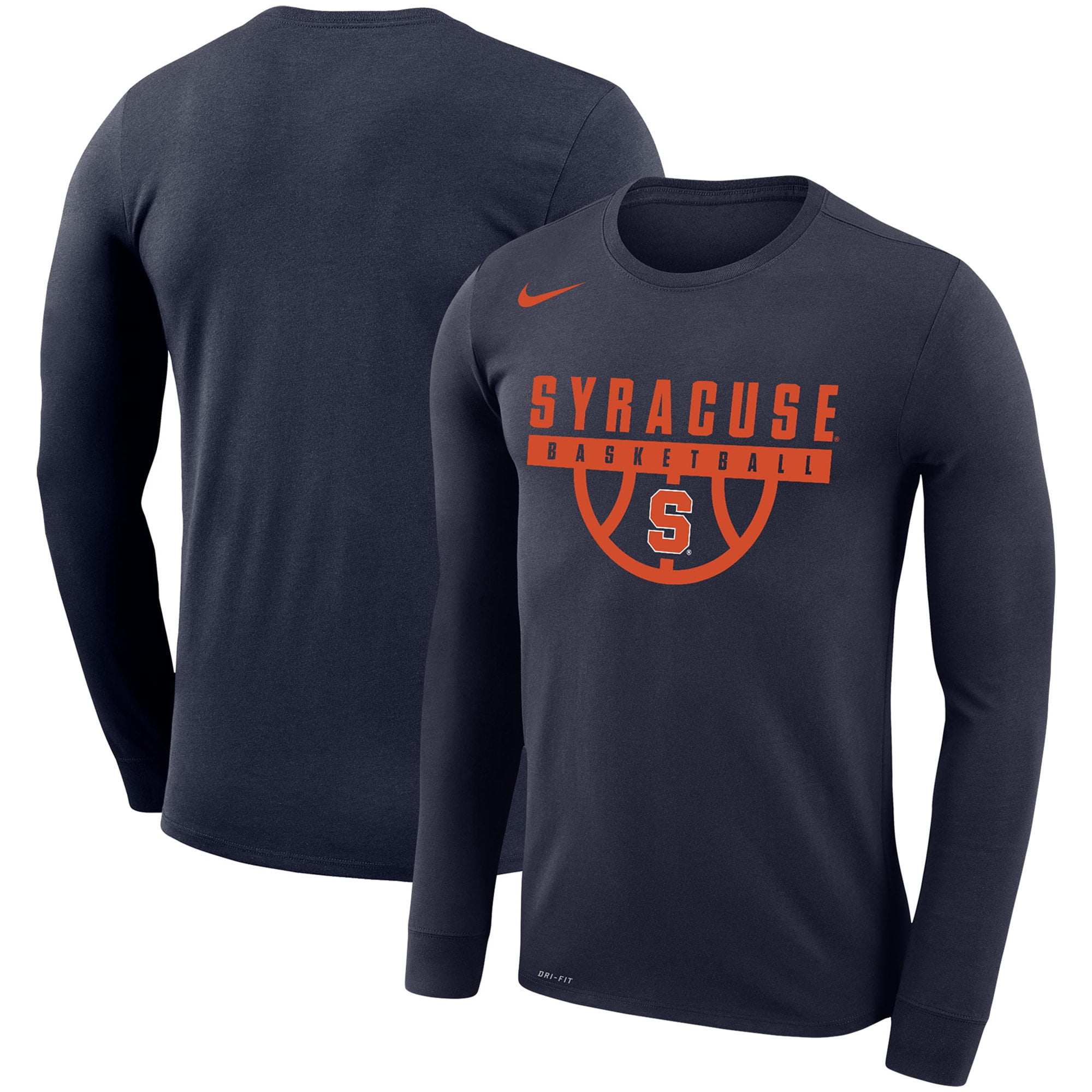 long sleeve orange nike shirt