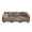 Brown, variant on Anpport 131" Chenille Cloud 4‑Seater Sofa with 4 Pillows, Pom‑Pom Trim, Quilted Tufted Ergonomic, Easy Assembly Deep Seat for Living Room Apartment, Orange