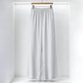 thumbnail image 4 of Endives Women's Baggy Linen Pants Wide Leg Pants Basics Elastic Waist Comfortable Quick Drying Soft Pant Streetwear Beach White, 4 of 5