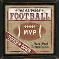 thumbnail image 2 of Spivey, Linda 26x26 Gold Ornate Wood Framed with Double Matting Museum Art Print Titled - Football, 2 of 4