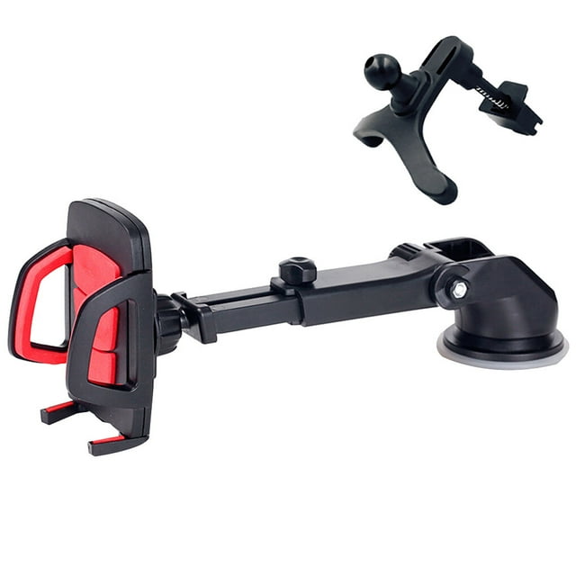 Support de Téléphone Universel 3-en-1 Support de Ventilation Tableau de Bord Pare-Brise Rotation 360 Réglable