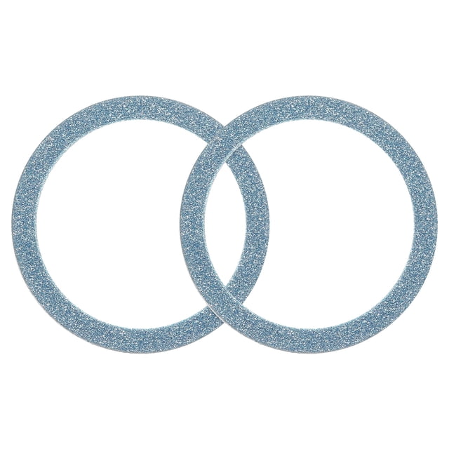 Uxcell Magnetic Sticker Ring, 2 Pack Universal Magnetic Adapter Ring Metal Sparkle Magnet Wireless Charging Conversion Kit for Mobile Phone Case Wireless Charger (Blue)