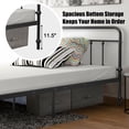thumbnail image 6 of Costway Full Size Metal Bed Frame Mattress Foundation W/ Steel Slats Headboard Black, 6 of 12