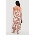 thumbnail image 3 of Women's Floral Front Slit Keyhole Detail Midi Dress, 3 of 3