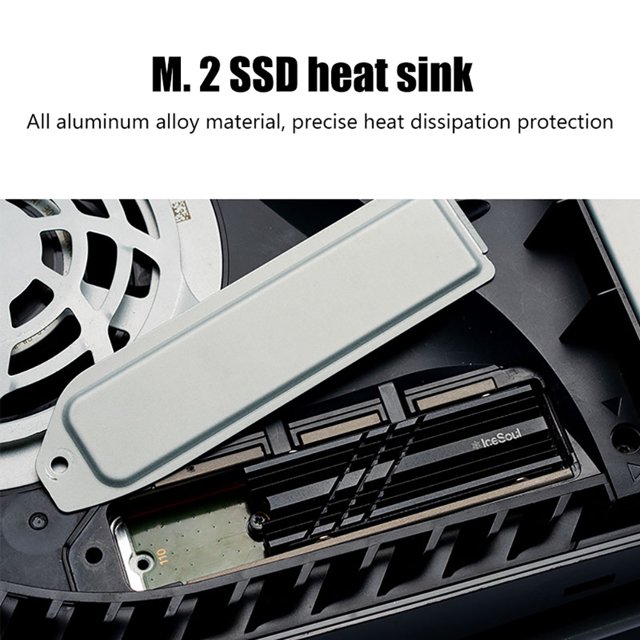 Disipador de Calor FLhrweasw Enfriador de Aluminio para SSD NVME 2280 Negro