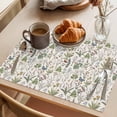 thumbnail image 3 of Herb Flower Texture Placemats Set of 8, Retro Watercolor Country Farmhouse Non-Slip Place Mats Washable Table Mats for Kitchen Dining Table Decorations Indoor/Outdoor, 3 of 9