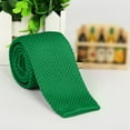 thumbnail image 4 of Landzoo One Men's Slim Knit Tie Solid Color Necktie Casual Business Wedding Party Formal Wear Accessories Soft Stylish Basic Tie, 4 of 5