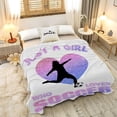 thumbnail image 5 of Yibo Soccer Blanket Bedding Soccer Gifts for Girls Boys Soft Warm Cozy Flannel Fleece Girls Soccer Gifts for Birthday Graduation, 5 of 9