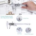 thumbnail image 4 of Calibrador Vernier LCD de 0,1mm, micrómetro de acero inoxidable, regla de medición de profundidad, calibre doméstico reajustable deslizante con llave sin tornillo Noticed TO000936-01B, 4 of 7