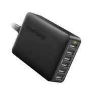 RAVPower Desktop USB Charging Station, 60W 12A 6-Port Charger with iSmart Multiple Port, for iPhone /iPad /Tablets