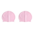 thumbnail image 4 of SDJMa Silicone Swim Caps, 2 Pack Durable Comfortable Adult Universal Swimming Cap Elastomeric for Women Man Short Hair Long Hair, 3D Ergonomic Design, 4 of 7