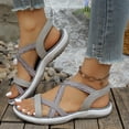 thumbnail image 2 of Dakaela Walking Hiking Sandals for Women Comfortable Summer Shoes with Arch Support Strappy Orthopedic Beach Sport Sandal Size 6, 2 of 9