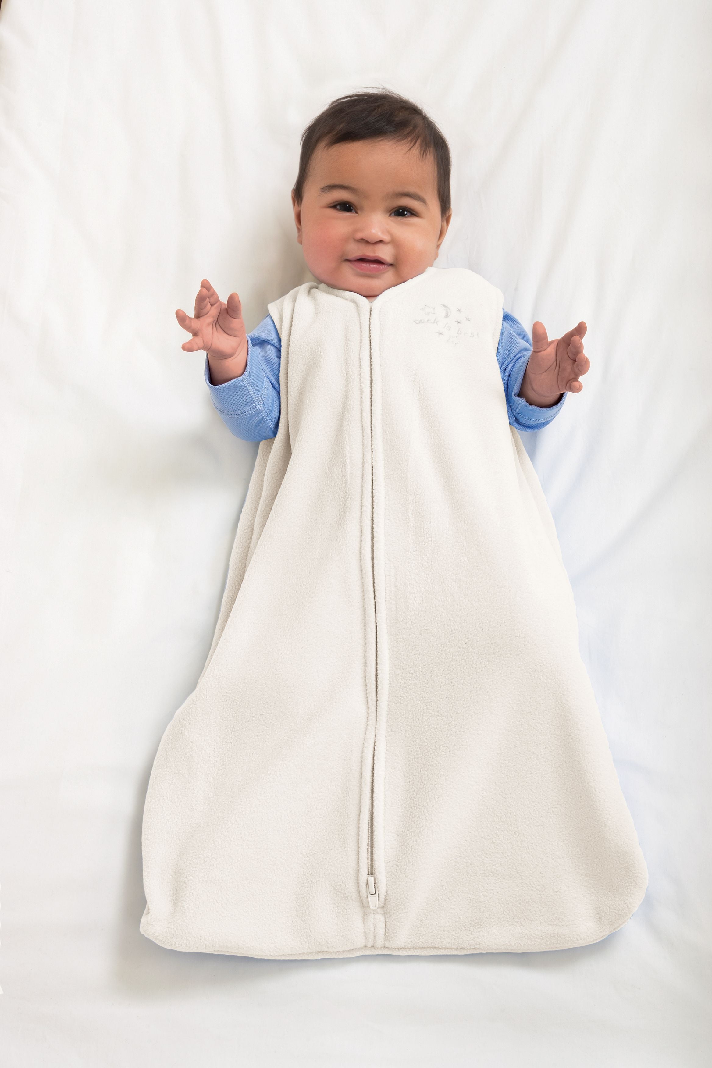 HALO SleepSack Wearable Blanket, Micro-Fleece, Cream, Toddler, Unisex, Extra Large, 18-24 Months