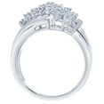 thumbnail image 4 of 1/2 Carat T.W Lab Grown Diamond Marquise Cluster Ring in Silver, 4 of 6