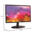 thumbnail image 2 of Sceptre - monitor LED - 20" (19,5" Visibles) - 1600 x 900 HD+ 75 Hz - TN - 250 cd/M - 3000:1 - 3 ms - HDMI, VGA - Parlantes - Negro, 2 of 2