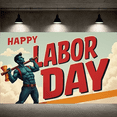 thumbnail image 6 of Bold Design Labor Day Custom Holiday Celebration Event Banner for Outdoor Decoration Indoor Party Office Display, 6 of 7