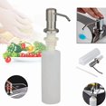 thumbnail image 2 of Stainless Steel Soap Dispenser Kitchen Sink Hands Bath Liquid Pump Bottle 300Ml, 2 of 6