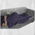 thumbnail image 5 of Asbtract Soft Flannel Fleece Throw Blanket, Violet Tone Bubbles Forming Vertical Wide Bands, Cozy Plush for Indoor and Outdoor Use, 50" x 70", Quartz Mauve, by Ambesonne, 5 of 5