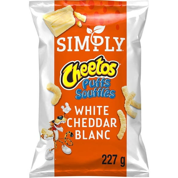 Simply CHEETOS Puffs White Cheddar Cheese flavoured snacks, 227GM