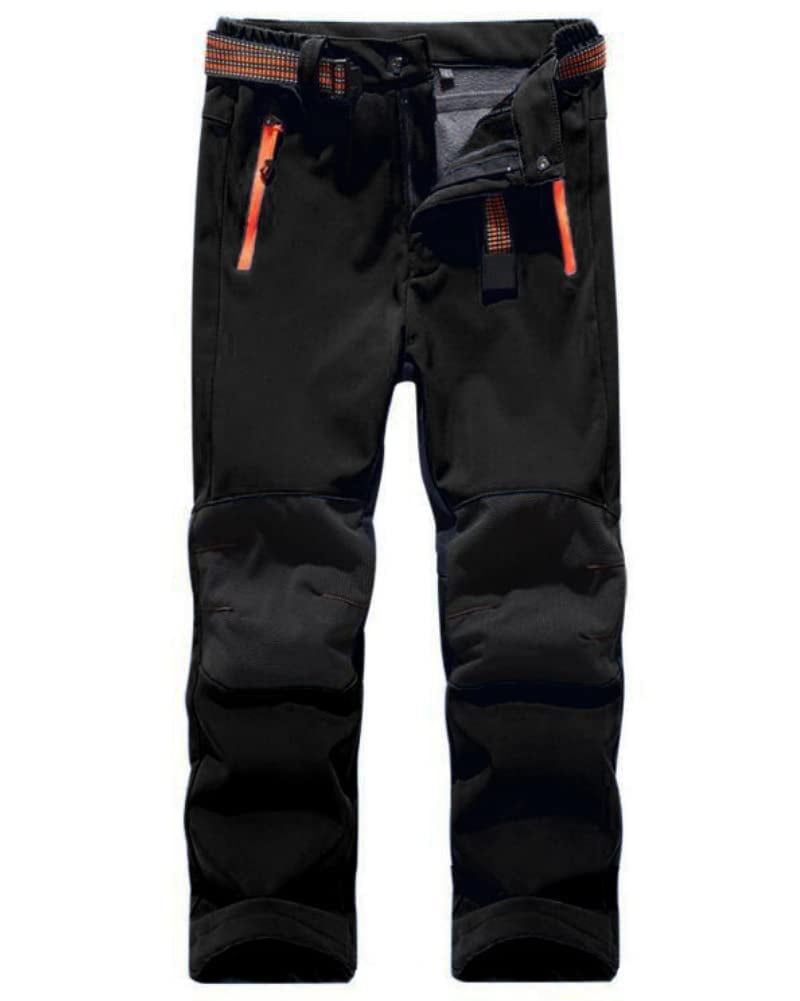 Kids Boy's Youth Windproof Waterproof Hiking Ski Snow Pants, Soft Shell