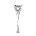 thumbnail image 3 of Circle Jewel 1.6 Ct Emerald Cut Moissanite Wedding Ring - 14K White Gold Plated Ring - Women's Engagement Ring - Celebrate Your Love with a Beautifully Design - Perfect for Special Moments, 3 of 4