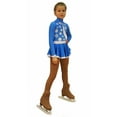 thumbnail image 2 of IceDress Figure Skating Dress-Thermal - Snowflake (Blue and White), 2 of 5