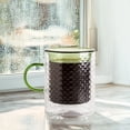 thumbnail image 2 of Mainstays 12 oz Sage Double Wall Coffee Mug - Glass, 2 of 4