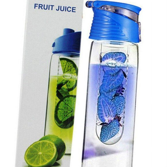 800 Milliliter Fruit Infusing Water Infusing Water Bottle Bottle with Fruit Infuser Water Bottle Water and Flip Lid Lemon Juice Make Bottle