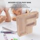 thumbnail image 3 of Hucha Con Letras De Madera Para Niños, Gran Capacidad, Alfabeto F, Hucha, Decoración Transparente Para El Hogar, 3 of 7