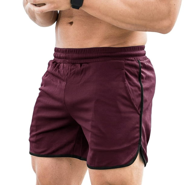 Pantalones cortos de deporte Hombres Pantalones cortos de fitness Secado rápido Gimnasio Pantalones Abody Pantalones cortos de deporte