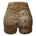 thumbnail image 3 of Workout Spandex Shorts for Women, High Waist Soft Yoga Bike Shorts, Leopard, L, 3 of 8
