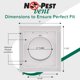thumbnail image 5 of Tapa de ventilación para secadora, antiplagas, doble puerta, 4 pulgadas, blanca, EE. UU., 5 of 6