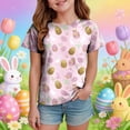 thumbnail image 2 of Toddler Kids Baby Girls Short Sleeve Crew Neck T-Shirt 24 Months 2t 3t 4t 5t 6t 7t Cotton Blend Tee for Toddler Summer Gibobby,8-9 Years,Light Pink, 2 of 6