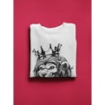 thumbnail image 3 of Lion In The Crown Sweatshirt Men -Image by Shutterstock, Male x-Large, 3 of 4