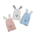 thumbnail image 2 of 1 Pcs Cartoon Hair Towel With Animal Ears, Cute Dry Hair Cap Absorbent Quick-Drying Wipe Hair Towel Lightweight Bouncy Thickened Shower Cap, 2 of 2