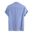 thumbnail image 7 of Mens Soft T Shirts Athletic Shirt Men T Shirts for Man 2025 Trendy Stripes Mens Shirts Dress Vintage Shirts Short Sleeve Cotton Linen Comfy Loose Fit, 7 of 7