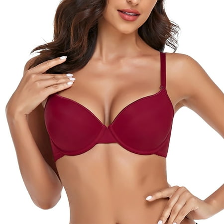 Pavied Push Up Bra Wireless Bras Seamless Bras The Fine Quality Ladies Soft Seamless Underwear Designer Bra And Panty Set Feelingirl Bra Womens Bras Red C