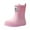 Pink, variant on Povozer Toddler Rain Boots for Girls Boys, Kids Toddler Rubber Rain Boots(Black,12.5 Little Kid)