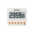 thumbnail image 6 of Taylor InstaTrack Digital Kitchen Timer & Clock - Memory Function, 12/24 Hour Clock, Flip-Out Stand, Magnet, Multi-Functional Timekeeper - Kitchen Tools & Cooking Gadgets (White), 6 of 6