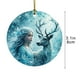 thumbnail image 3 of Adorno navideño de un reno en un cuento de hadas, Coraje y Magia, Adorno decorativo navideño, Regalo de Navidad, Adorno de ánimo, Adorno personalizado para mujer, Azul, 3 of 6