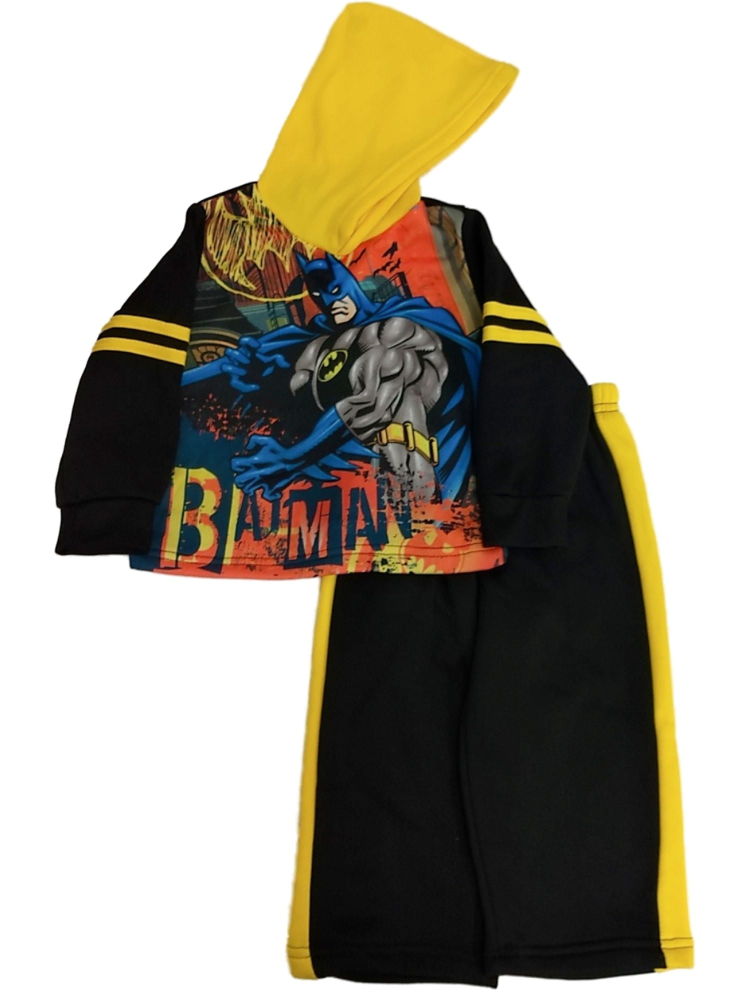 DC Infant Boys Black Batman in Action Baby Outfit Hoodie & Pants Set 24m -  Walmart.com