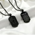 thumbnail image 5 of APSVO Black Dog Tag Cross Necklaces for Men Boys to My Son Gifts from Mom American Flag Pendant Chain Catholic Christian Religious Birthday Valentines Day Jewelry Gifts Teen Him Male Kids Ideas, 5 of 7
