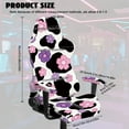 thumbnail image 7 of Xoenoiee Cow Cherry Blossom Pattern Stretchable Gaming Chair Cover with Armrest Protector Washable Elastic Computer Chair Slipcover Anti-Slip Easy to Install Water-Repellent for Office Use, 7 of 7