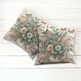 thumbnail image 4 of Ambesonne Floral Eucalyptus Throw Pillow Cover Pack of 2, Boho Wild Abloom, 2 Pcs-36"x36", Pale Rose Laurel Green, 4 of 5