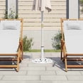 thumbnail image 2 of vidaXL Umbrella Base White 26.5 lbs 18.9" Cast Iron, 47860, 2 of 3