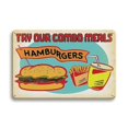 thumbnail image 3 of Letreros de hojalata de metal con hamburguesas frescas de Hot Dog, carteles vintage de barbacoa, decoración de pared para el hogar, cocina, pintura de placa de hierro, placas de tienda de comida rápid, 3 of 5