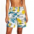 thumbnail image 2 of Ailaofu Women's Elastic Waist Printed Shorts, Casual Loose Lightweight Comfortable Summer Shorts, Beach Vacation Casual Shorts, 2 of 7