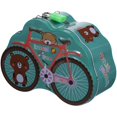 thumbnail image 1 of Metal Piggy Bank Cute Bicycle Piggy Bank Girls Coin Bank with Lock Bicycle Shaped Piggy Bank, 1 of 4