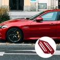 thumbnail image 1 of VERDANVERSE 2 Pcs Cache-Ventilation pour Hotte, Rouge, Garniture de Style de Voiture, 1 of 5